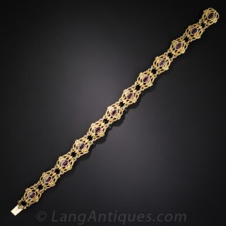 Antique Garnet and Gold Bracelet