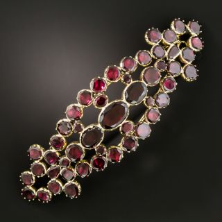 Antique Garnet Barrette - 4