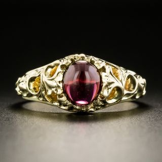 Antique Garnet Cabochon Ring - 2