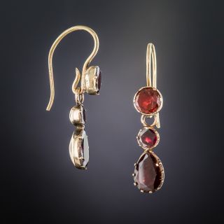 Antique Garnet Drop Earrings
