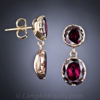 Antique Garnet Earrings