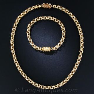 Antique Georgian Necklace and Bracelet