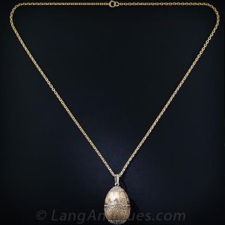 Antique Gold Egg Locket