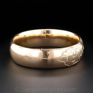 Antique Gold-Filled Bangle Bracelet