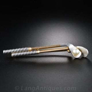 Antique Golf Clubs Pin - 2