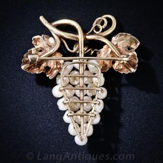 Antique Grape Cluster Brooch