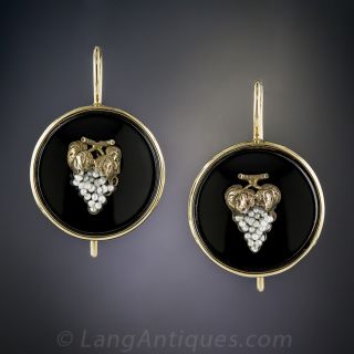 Antique Grape Motif Earrings