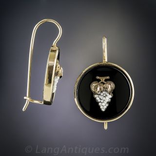 Antique Grape Motif Earrings