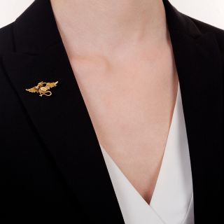 Antique Griffin Pin by Link and Angell, Circa 1900