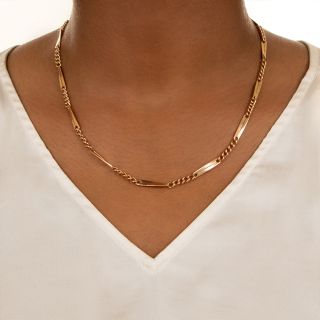 Antique Handmade Twist Link Rose Gold Chain