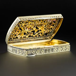Antique Italian Multi-Gem Decorative Box 