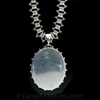 Antique Japonesque Locket and Chain