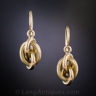 Antique Knot Motif Earrings
