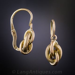 Antique Knot Motif Earrings
