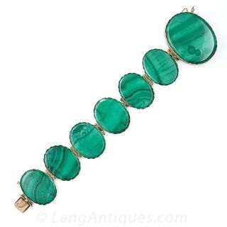 Antique Malachite Bracelet