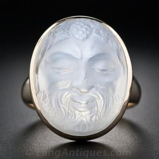 Antique Man in the Moonstone Ring