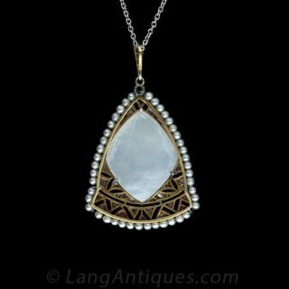 Antique Mother of Pearl Pendant