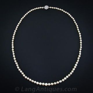 Antique Natural Pearl Necklace