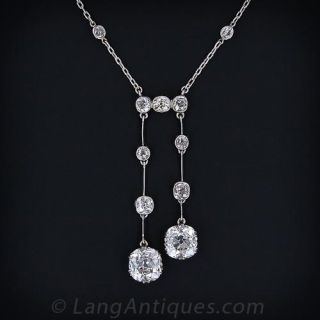 Antique Negligee Diamond Necklace