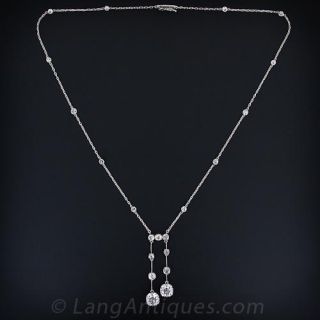 Antique Negligee Diamond Necklace