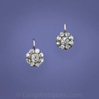 Antique Diamond Earrings 
