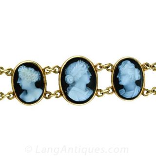 Antique Sardonyx Cameo Bracelet  Main View