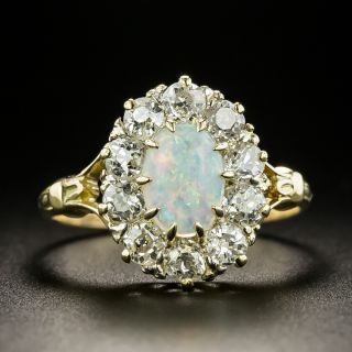 Antique Opal and Diamond Ring - 3