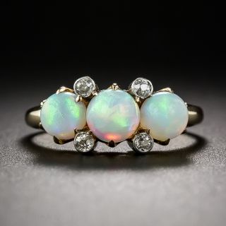 Antique Opal and Diamond Ring