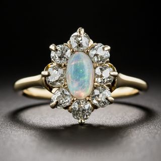 Antique Opal and Diamond Ring