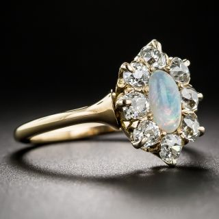 Antique Opal and Diamond Ring