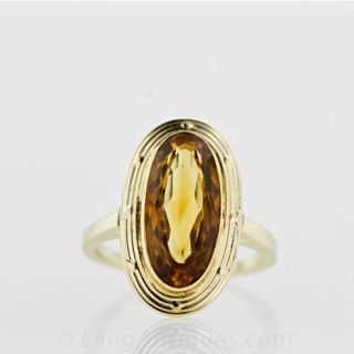 Antique-Oval-Citrine-Ring-Main-View
