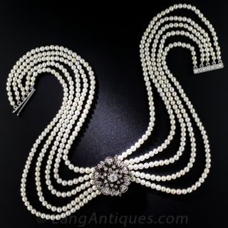 Antique Pearl Choker 