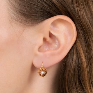 Antique Pearl Drop Earrings