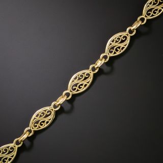 Petite Fancy Link Bracelet, French Import - 2