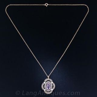 Antique Pink Topaz Pendant