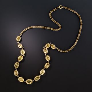 Antique Precious Topaz Necklace
