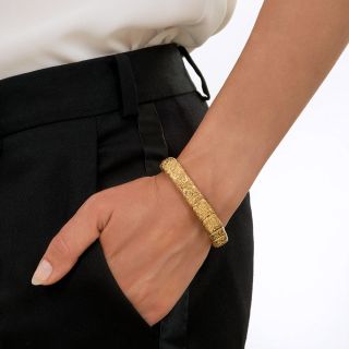 Antique Repoussé Link Bracelet