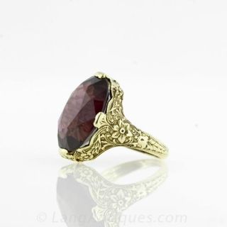Antique Rhodolite Garnet Ring