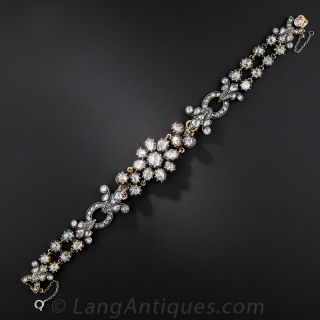 Antique Rose-Cut Diamond Bracelet - French Import