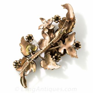 Antique Rose-Cut Diamond Brooch