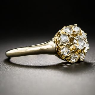 Antique Rose-Cut Diamond Cluster Ring