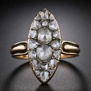 Antique Rose-Cut Diamond Dinner Ring - 1