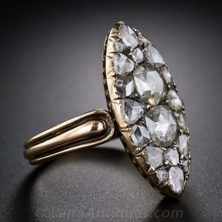 Antique Rose-Cut Diamond Dinner Ring