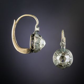 Antique Rose-Cut Diamond Earrings