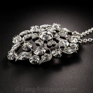 Antique Rose-Cut Diamond Pendant