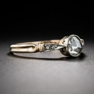 Antique Rose-Cut Diamond Solitaire