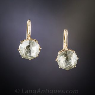 Antique Rose-Cut Diamond Stud Earrings