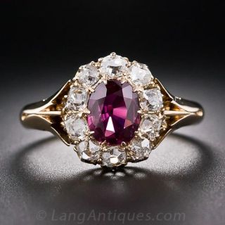 Antique Ruby and Diamond Ring