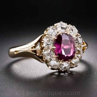 Antique Ruby and Diamond Ring