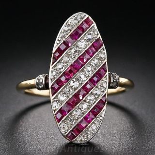 Antique Ruby and Diamond Ring